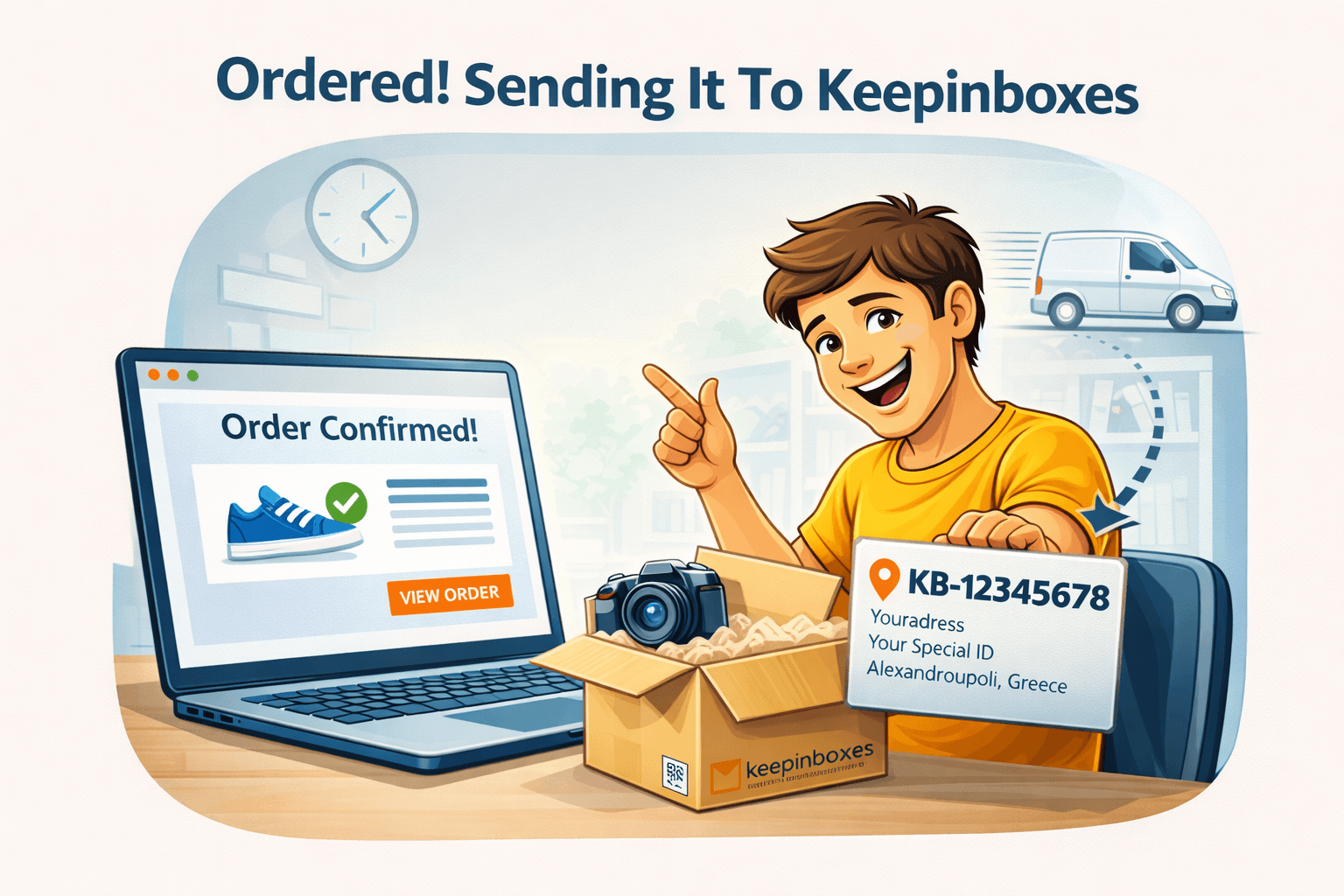 Ordered — Sending it to Keepinboxes